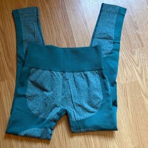 Teal High-Waisted Leggings